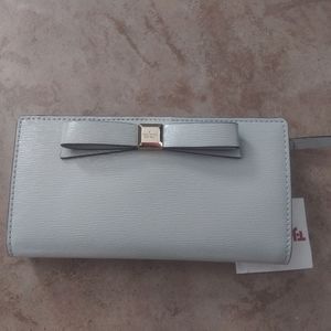 New Kate Spade Lightsmoke Gray Wallet Stacy